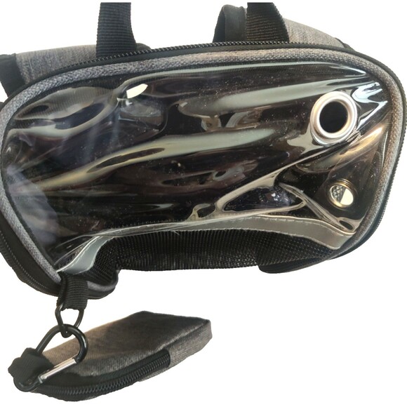 Pet Carrier Backpack Adjustable Shoulders Bag Breathable Mesh with Keychain bag - Picture 11 of 16